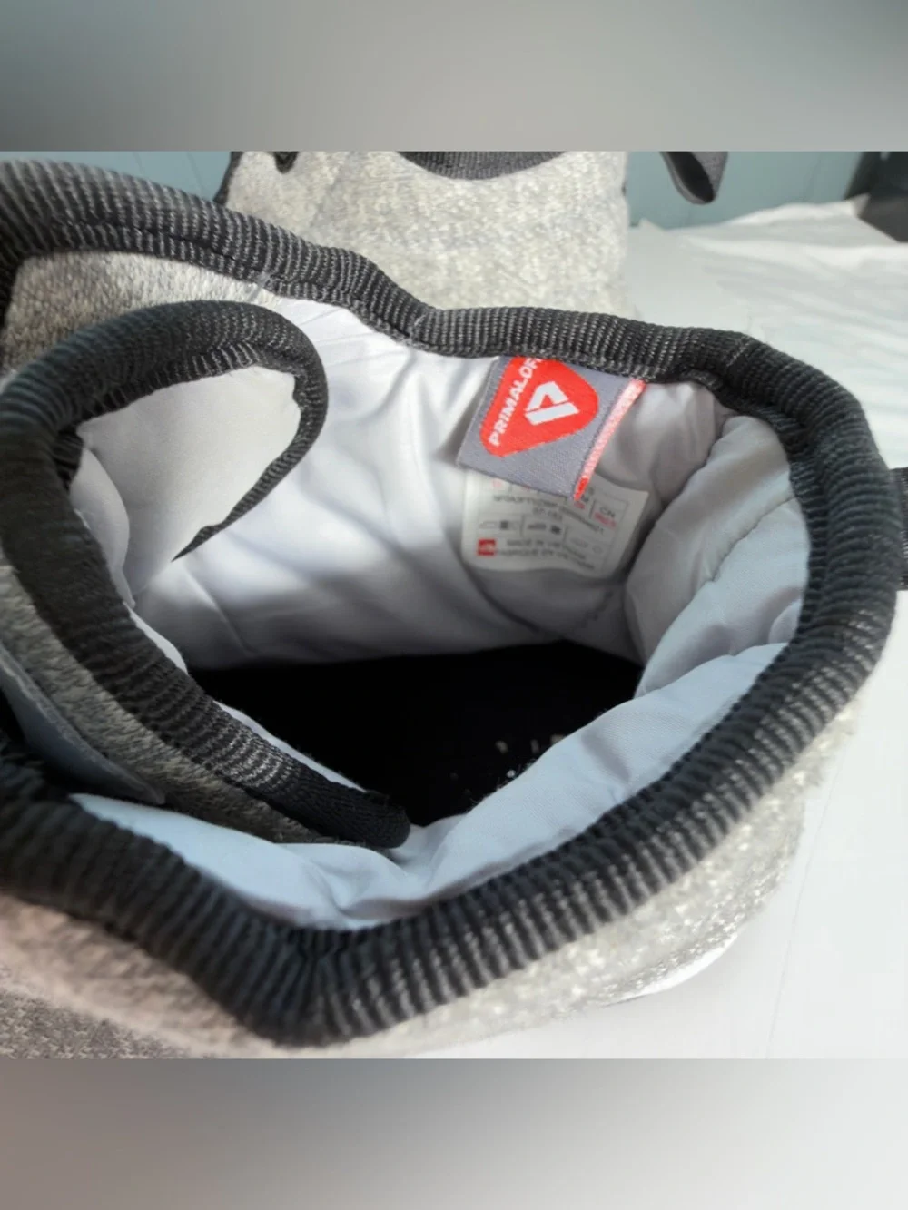 The North Face Kids Gray Quilted Lace-Up Boots
